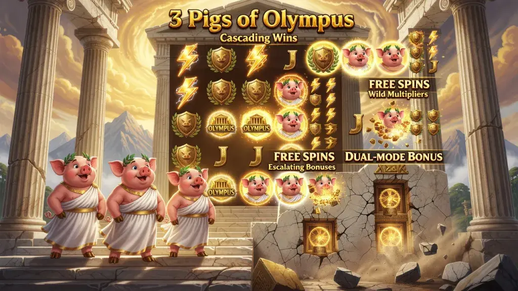 3 Pigs of Olympus Review: Gameplay, Slots, and Pigs of Olympus 2 Insights
